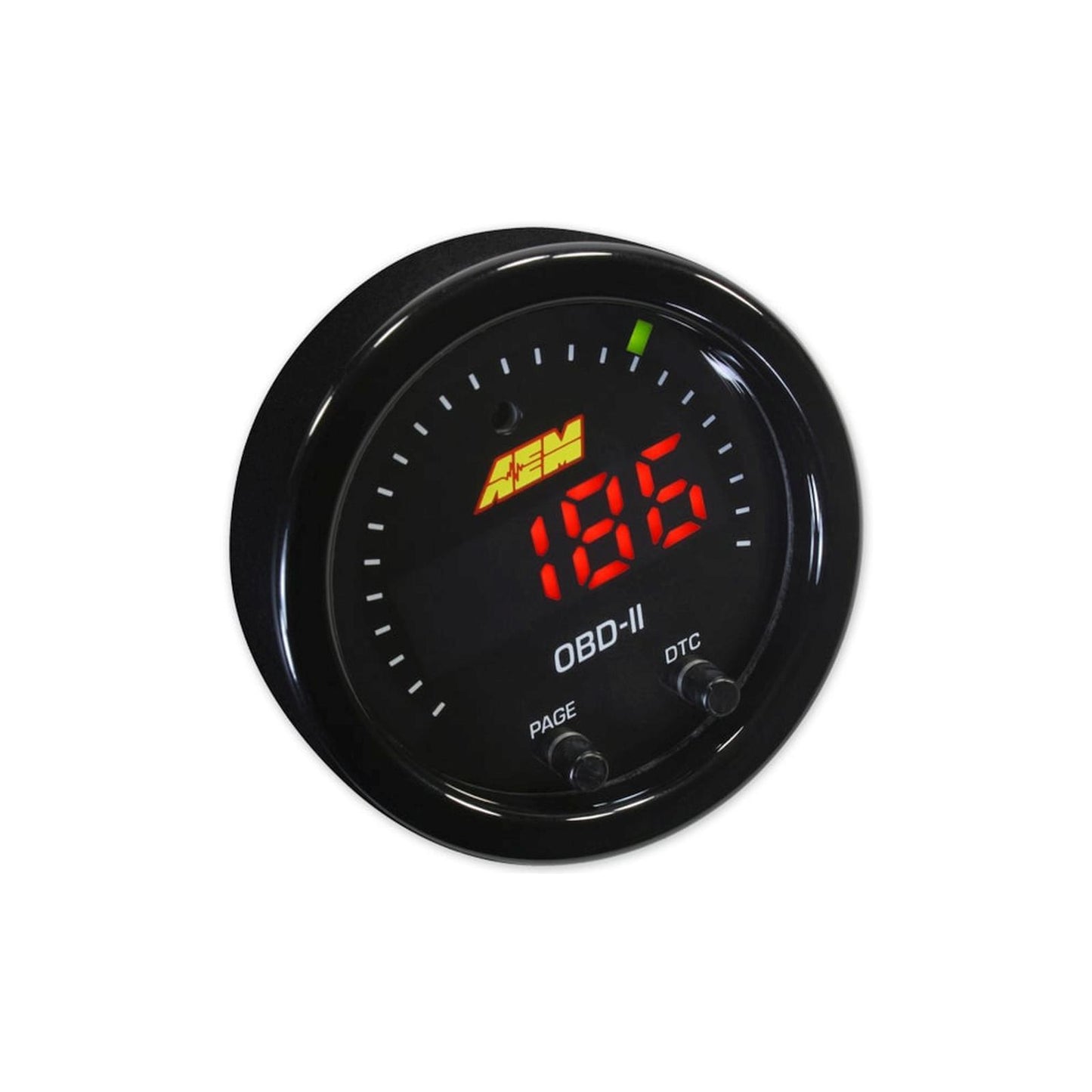 X-Series OBDII Gauge Kit Black Bezel and Black Faceplate AEM Electronics-1