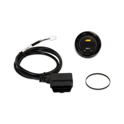 X-Series OBDII Gauge Kit Black Bezel and Black Faceplate AEM Electronics-3