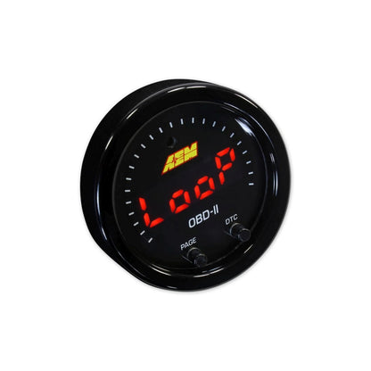 X-Series OBDII Gauge Kit Black Bezel and Black Faceplate AEM Electronics-5
