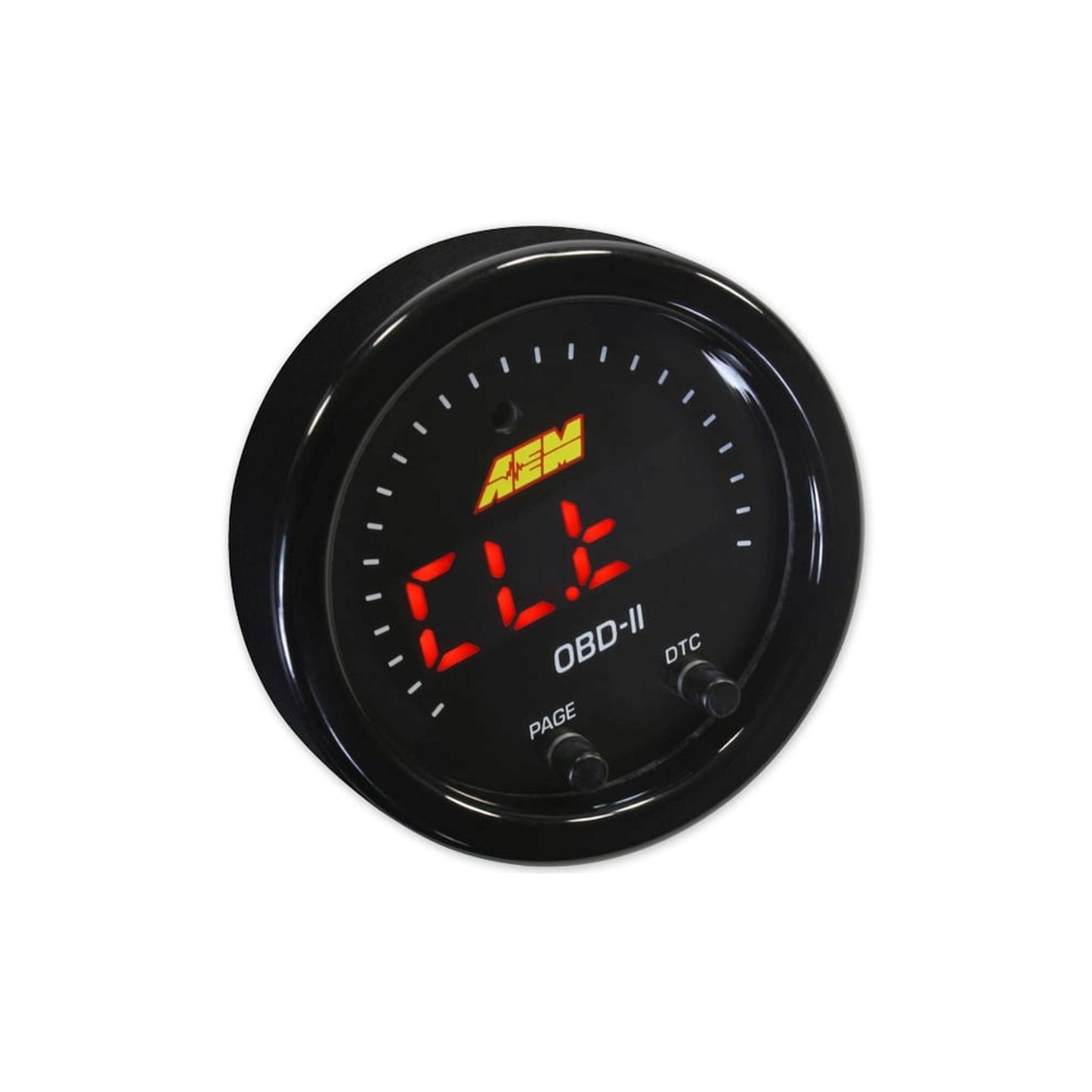 X-Series OBDII Gauge Kit Black Bezel and Black Faceplate AEM Electronics-7