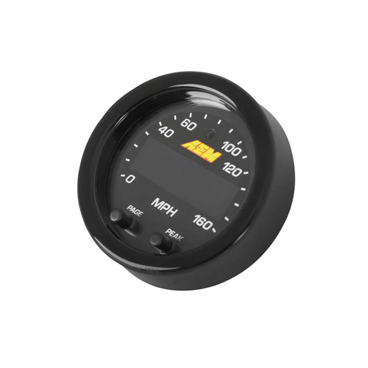 X-Series GPS Speedometer Gauge Kit 0-160 MPH / 0-240 KPH AEM Electronics-1