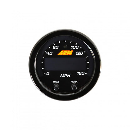 X-Series GPS Speedometer Gauge Kit 0-160 MPH / 0-240 KPH AEM Electronics-4