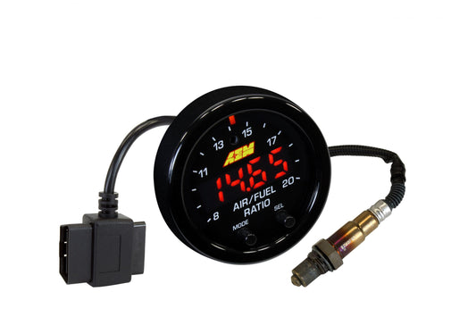 X-Series OBDII Wideband AFR Gauge Kit OBDII Connectivity on 08-up Vehicles Only AEM Electronics