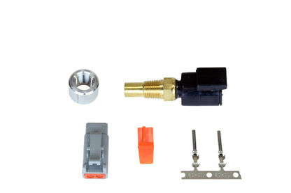 Fluid Temp Sensor Kit -20C to 150C / -4F to 302F 1/8 Inch NPT Aluminum Bung, Connector, and Pins AEM Electronics-6