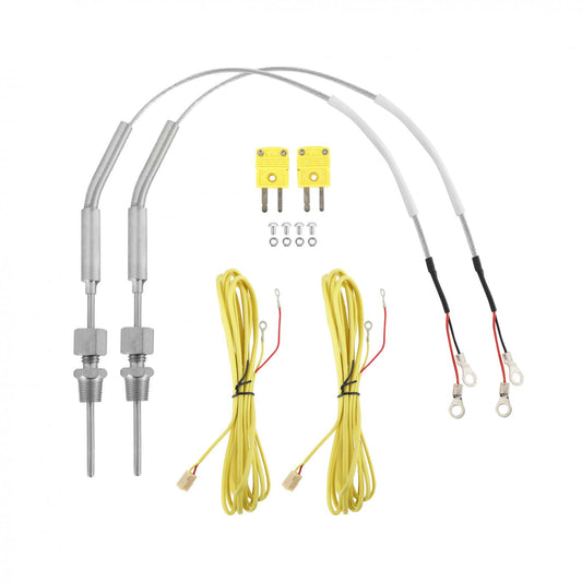 2 K-Type Closed Tip Thermocouple 1800В F (982.2В C) Max Temp Inconel Sheath 1/8 Inch NPT Compression Fitting AEM Electronics