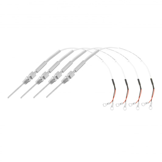 4 K-Type Closed Tip Thermocouple 1800В F (982.2В C) Max Temp Inconel Sheath 1/8 Inch NPT Compression Fitting AEM Electronics-1