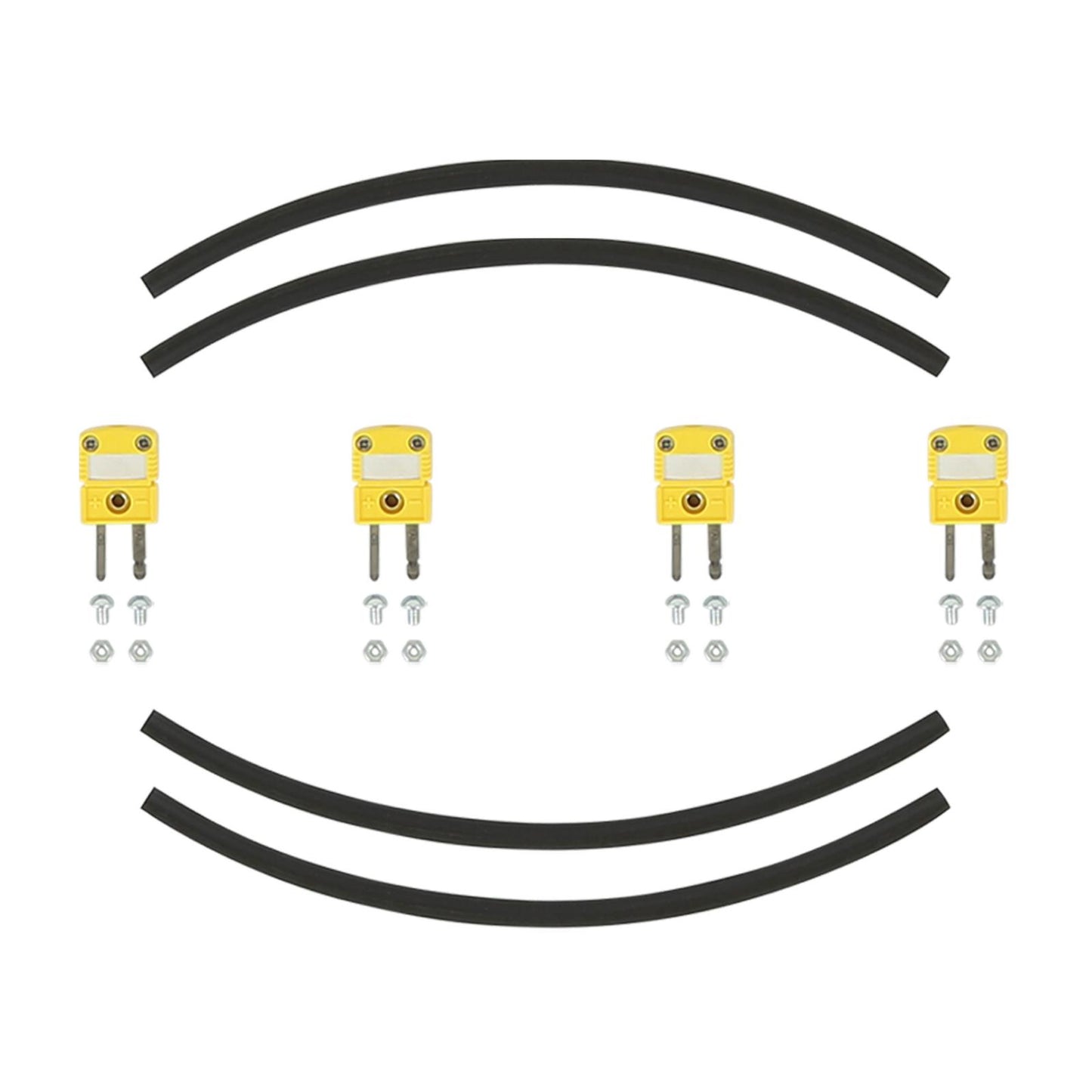 4 K-Type Closed Tip Thermocouple 1800В F (982.2В C) Max Temp Inconel Sheath 1/8 Inch NPT Compression Fitting AEM Electronics-5