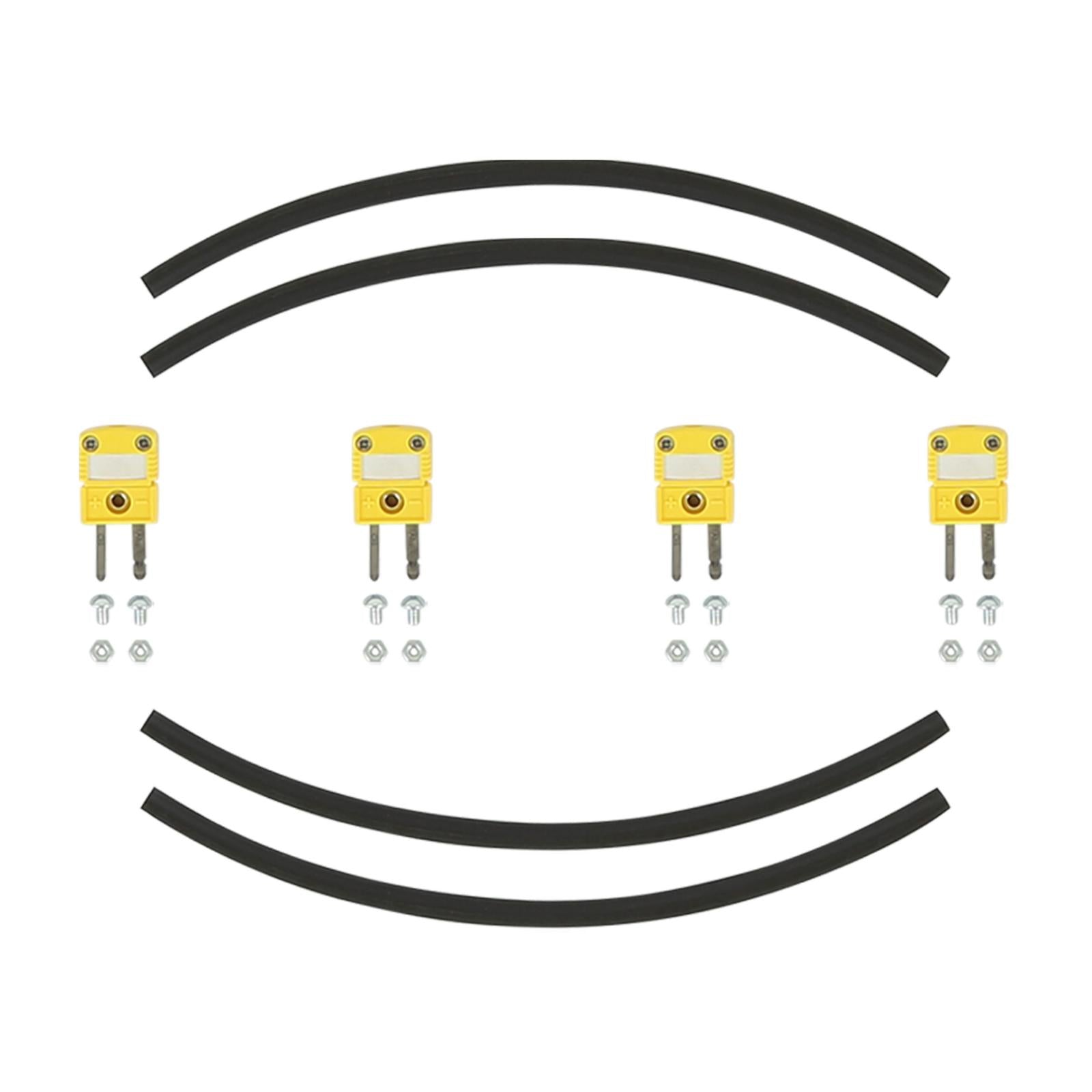 4 K-Type Closed Tip Thermocouple 1800В F (982.2В C) Max Temp Inconel Sheath 1/8 Inch NPT Compression Fitting AEM Electronics-5