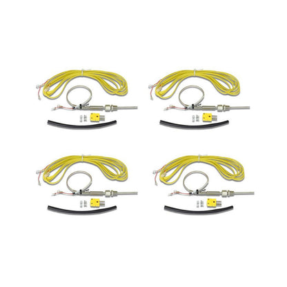 4 K-Type Closed Tip Thermocouple 1800В F (982.2В C) Max Temp Inconel Sheath 1/8 Inch NPT Compression Fitting AEM Electronics-6