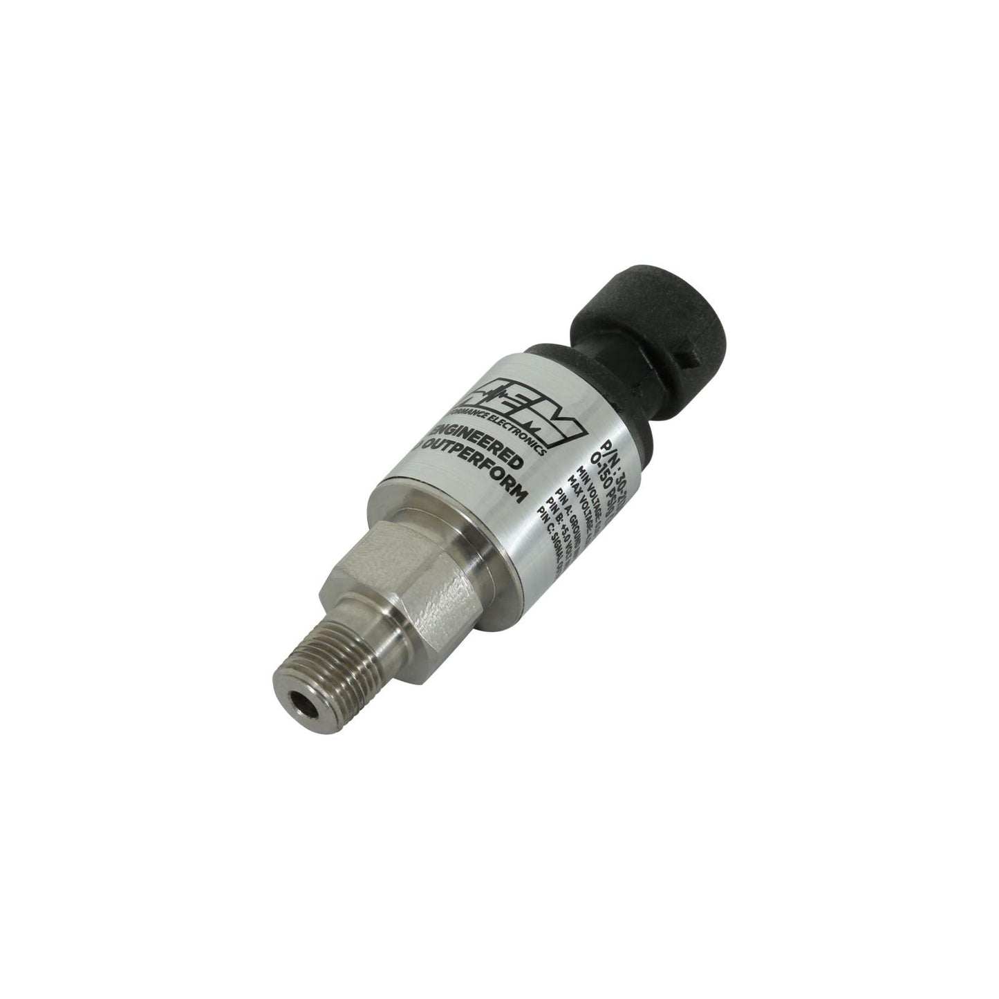 150 PSIg Stainless Sensor Kit 1/8 Inch NPT Male Thread w/ -4 and 3/16 NPT Adapters AEM Electronics-1