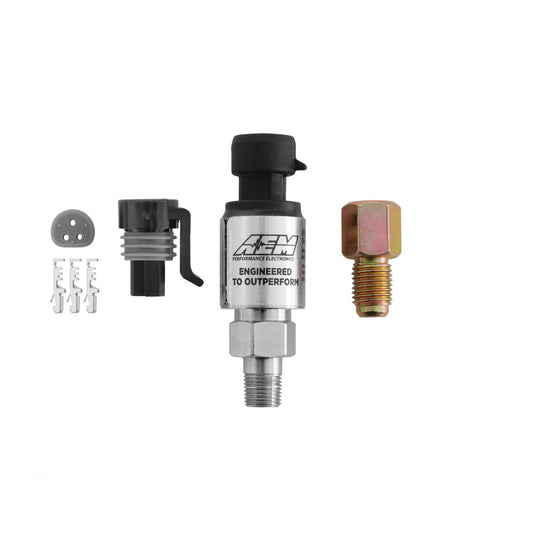 500 PSIg Stainless Sensor Kit 1/8 Inch NPT Male Thread AEM Electronics