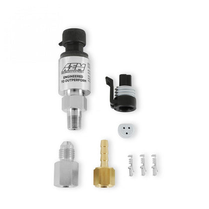 3.5 Bar Stainless MAP Sensor Kit 1/8 Inch NPT Male Thread w/ -4 and 3/16 NPT Adapters AEM Electronics-2