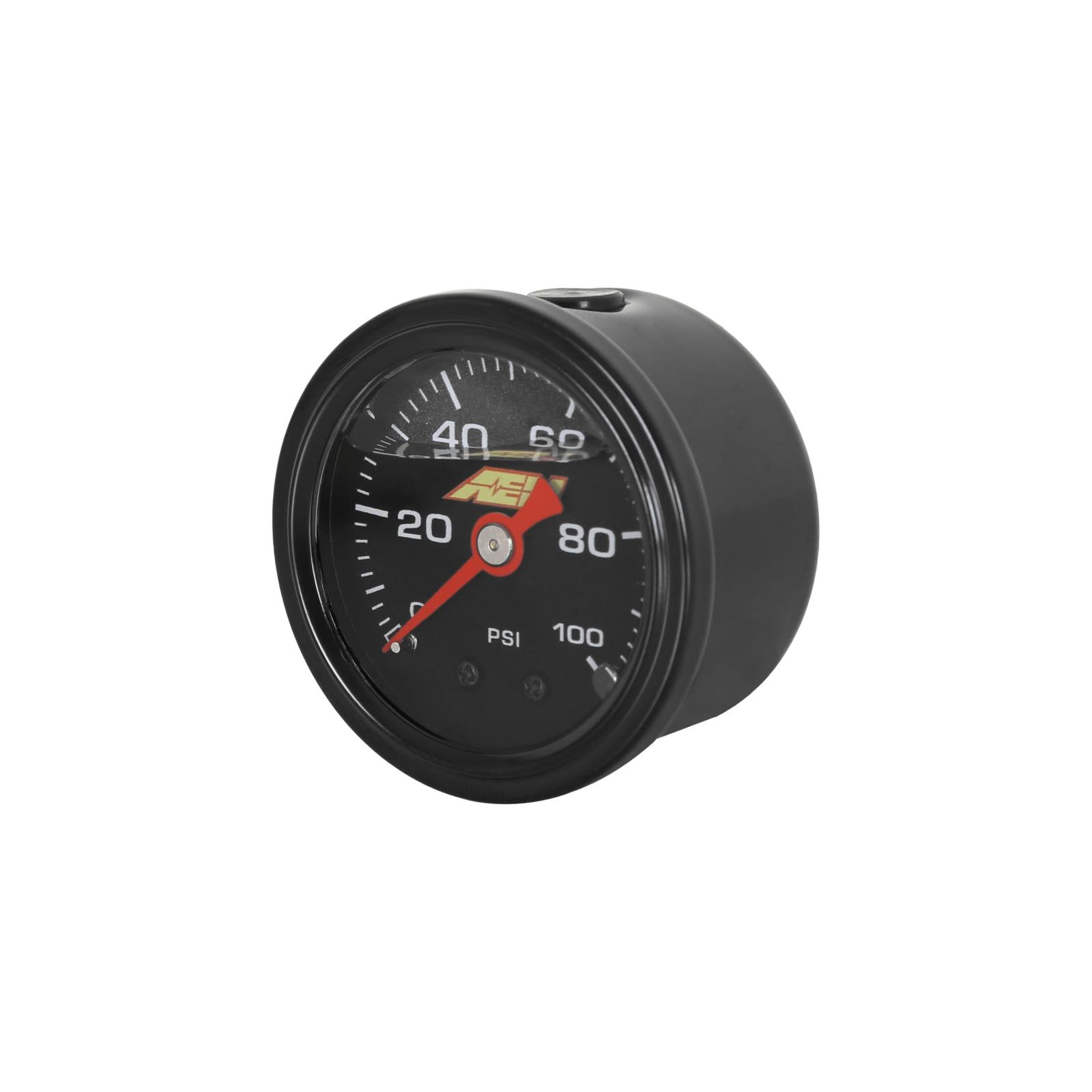 0-100 PSI Liquid-Filled Pressure Gauge (1/8th NPT) 0-100 PSI Liquid-Filled Mechanical Pressure Gauge (1/8th NPT) AEM Electronics
