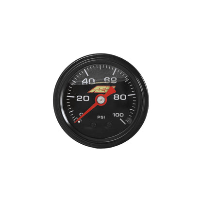 0-100 PSI Liquid-Filled Pressure Gauge (1/8th NPT) 0-100 PSI Liquid-Filled Mechanical Pressure Gauge (1/8th NPT) AEM Electronics-1