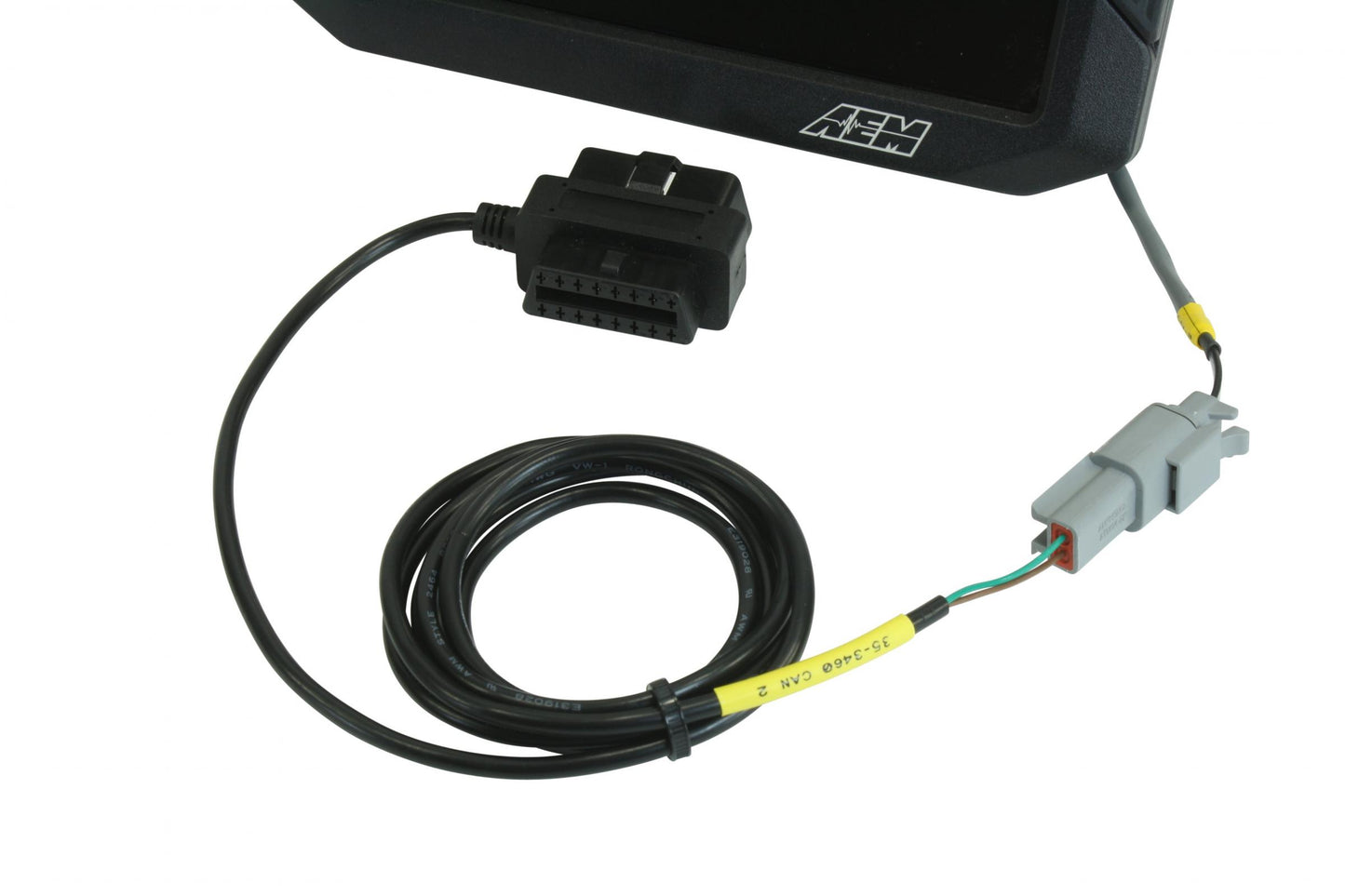 CD Dash Plug & Play Adapter Harness Compatible w/ most 2008-Present Vehicles OBDII CAN AEM Electronics