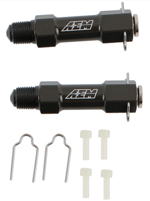 V3 Water/Methanol HD Injector Kit Includes 2 Complete Injector Assemblies and 2 sets of Swirl Generators AEM Electronics-3