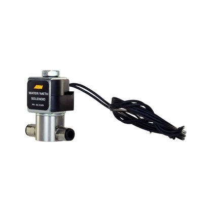 Water/Methanol Solenoid Solenoid is a 2-way, normally closed valve. AEM Electronics