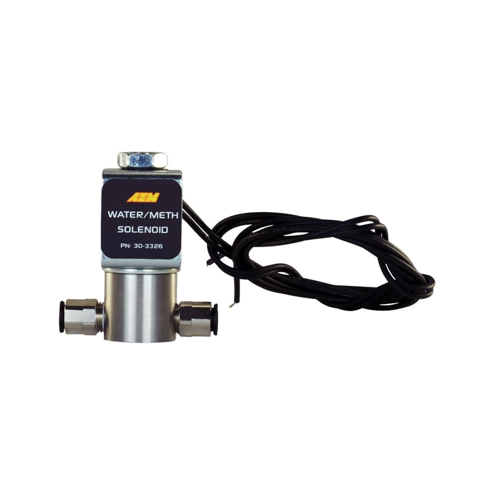 Water/Methanol Solenoid Solenoid is a 2-way, normally closed valve. AEM Electronics-1