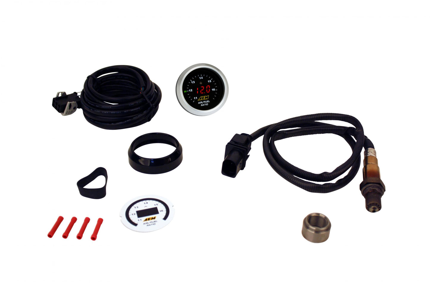Classic Digital Wideband AFR Gauge Kit The Original Wideband Air/Fuel Ratio Gauge w/Bosch LSU 4.9 Sensor AEM Electronics
