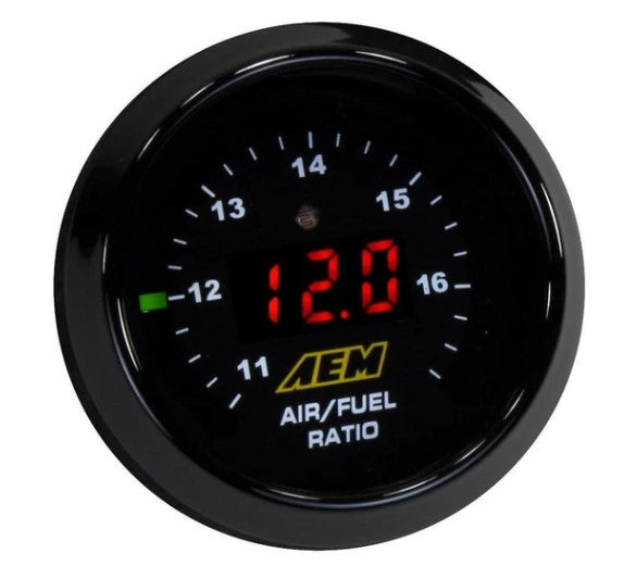 Classic Digital Wideband AFR Gauge Kit The Original Wideband Air/Fuel Ratio Gauge w/Bosch LSU 4.9 Sensor AEM Electronics-1