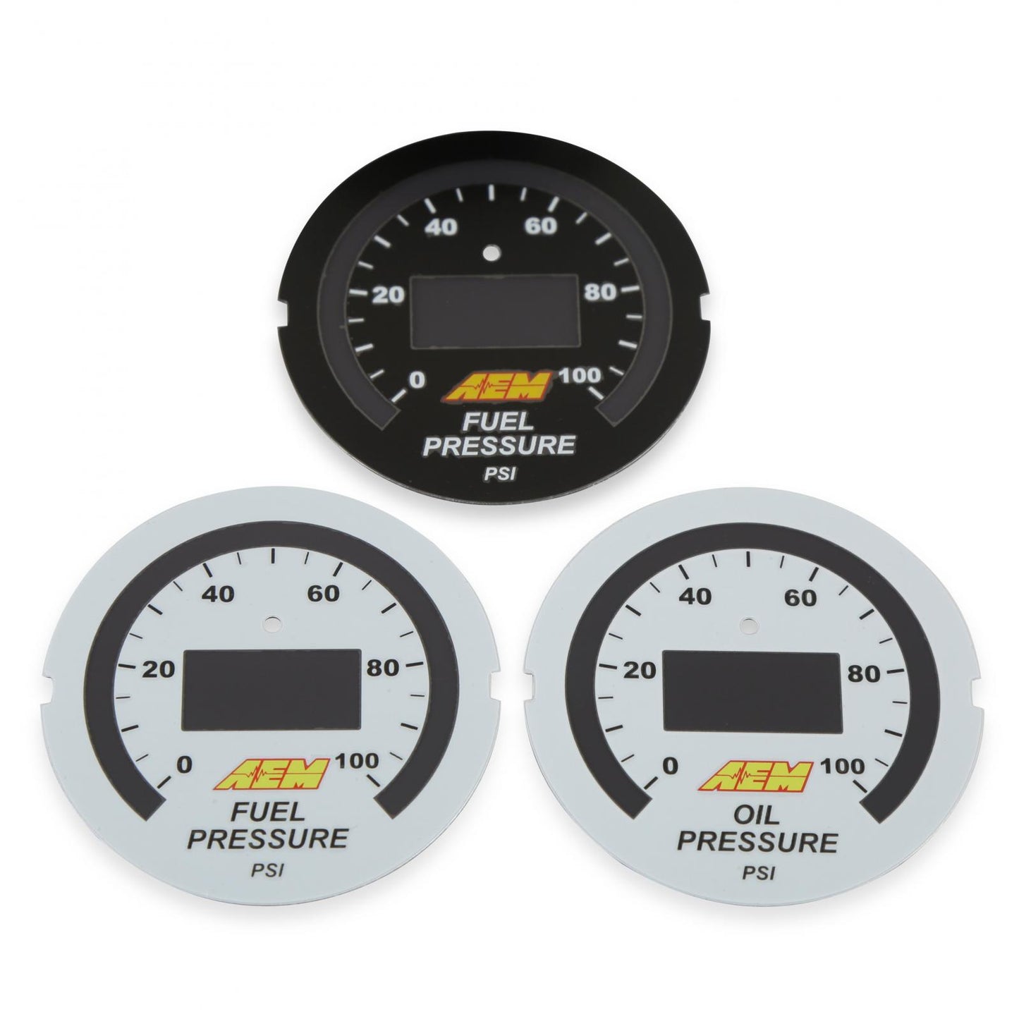 Classic Digital Fuel Pressure Gauge Kit Oil/Fuel Pressure from 0-100 PSI AEM Electronics-3