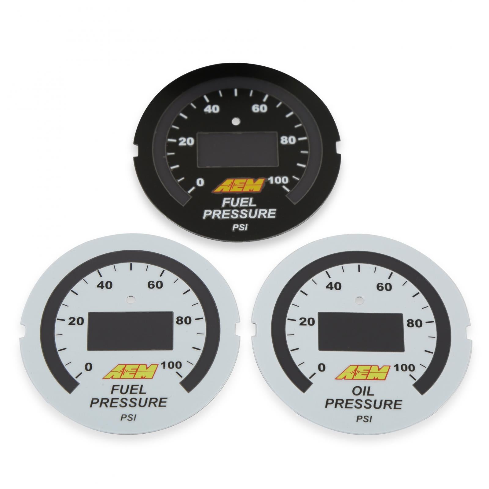 Classic Digital Fuel Pressure Gauge Kit Oil/Fuel Pressure from 0-100 PSI AEM Electronics-3