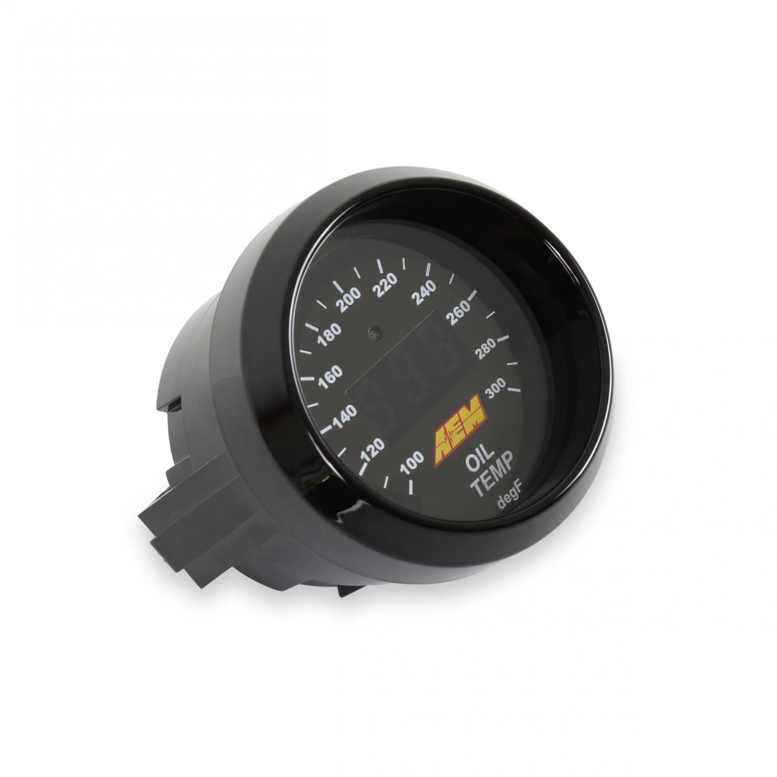 Classic Digital Temperature Gauge Kit Oil/Trans/Water from 100-300 Degrees Fahrenheit AEM Electronics-4