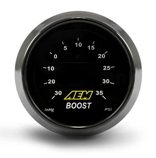 Classic Boost Display Gauge Kit Reads from -30 to 35 PSI AEM Electronics