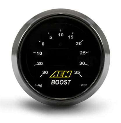 Classic Boost Display Gauge Kit Reads from -30 to 35 PSI AEM Electronics