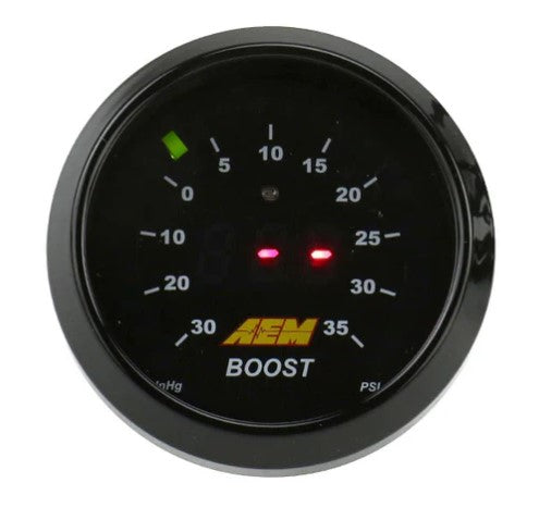 Classic Boost Display Gauge Kit Reads from -30 to 35 PSI AEM Electronics-1