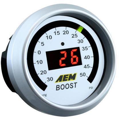 Classic Boost Display Gauge Kit Reads from -30 to 35 PSI AEM Electronics-2