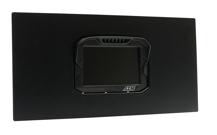 CD-7 Flush Mount Panel universal Flush Mount Panels make it easy to create a clean, custom look when installing a CD-5 or CD-7 Carbon Digital Dash Display. AEM Electronics-1
