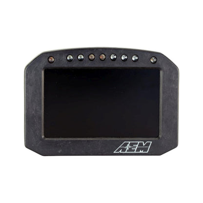 CD-5F Carbon Flat Panel Non-Logging/ Non-GPS Display 5-inch diagonal screen, carbon fiber enclosure, wiring harness included, Does Not Include Buttons (See PN 30-3610) AEM Electronics-9