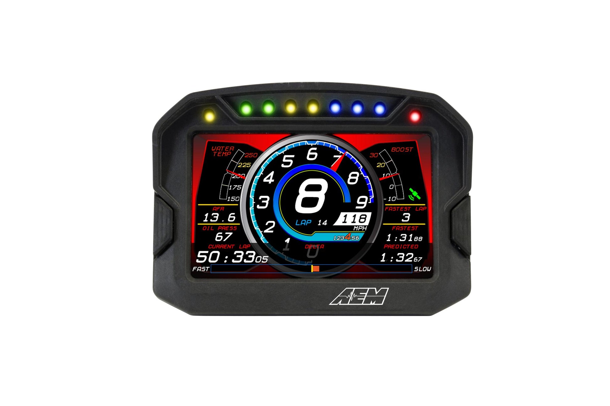 CD-5 Carbon Non-Logging/Non GPS Display 5-inch diagonal screen, carbon fiber composite enclosure, wiring harness included AEM Electronics-18
