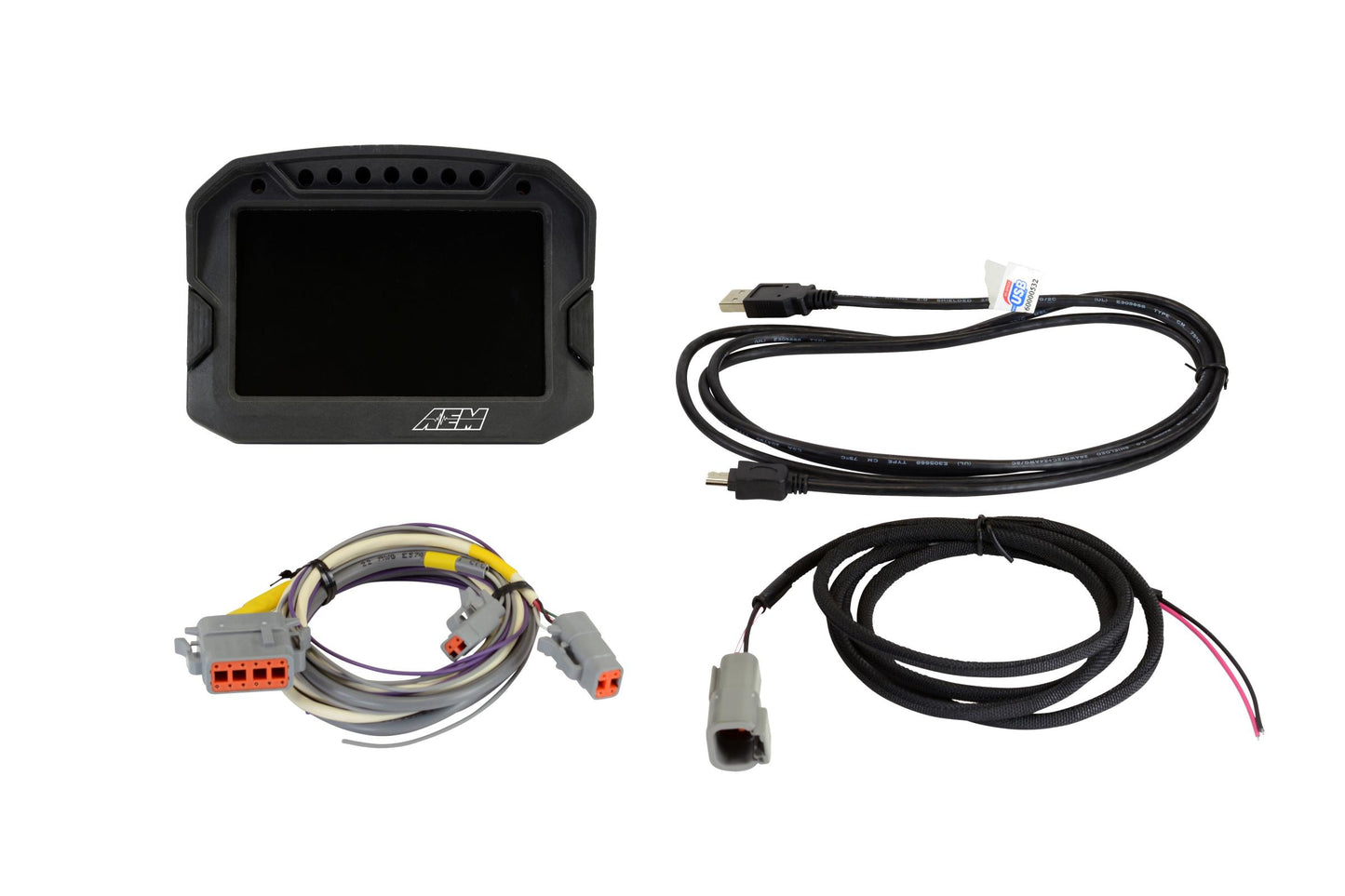 CD-5 Carbon Non-Logging/Non GPS Display 5-inch diagonal screen, carbon fiber composite enclosure, wiring harness included AEM Electronics-31