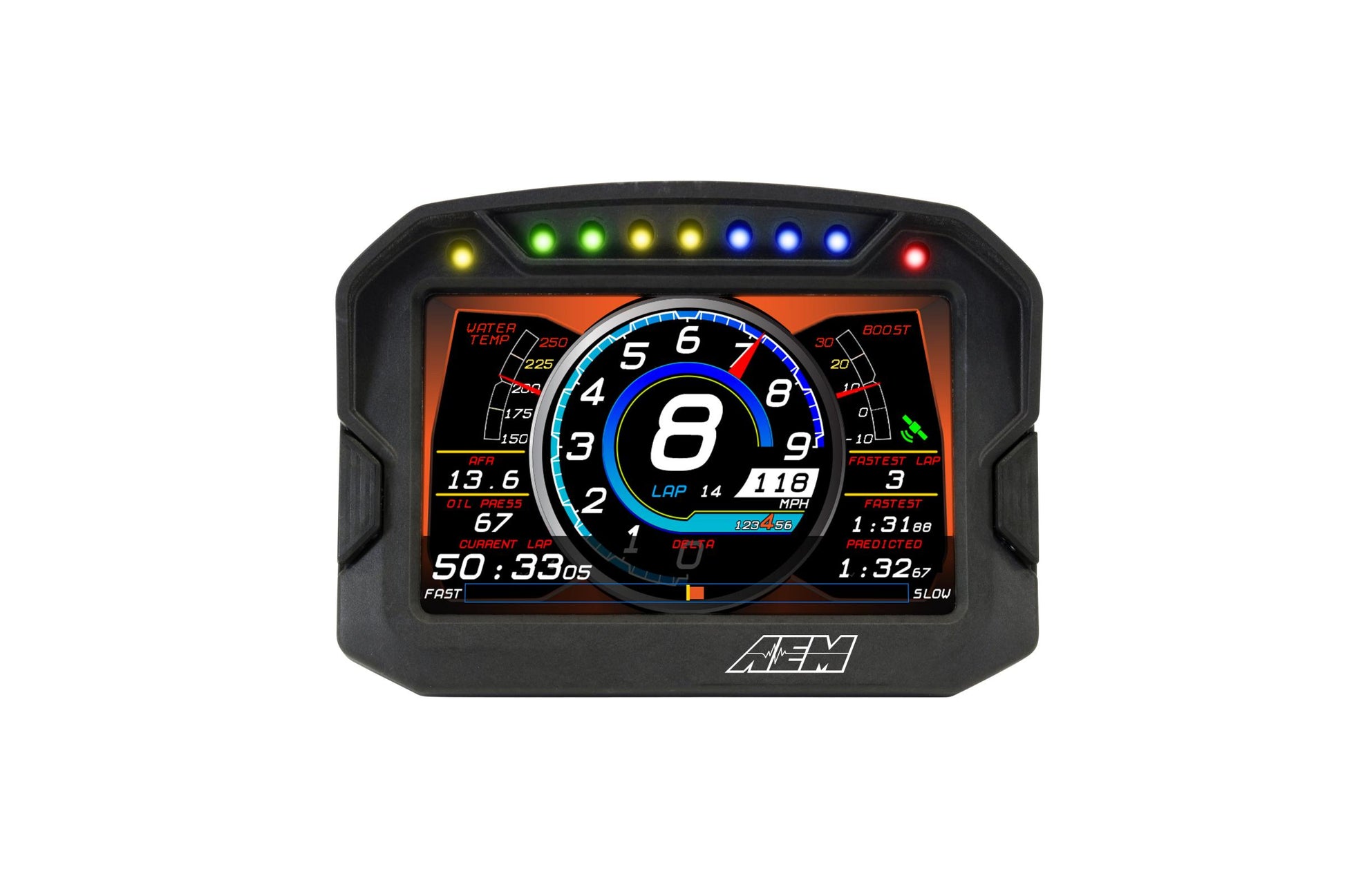 CD-5L Carbon Logging Display 5-inch diagonal screen, carbon fiber composite enclosure, wiring harness included AEM Electronics-22