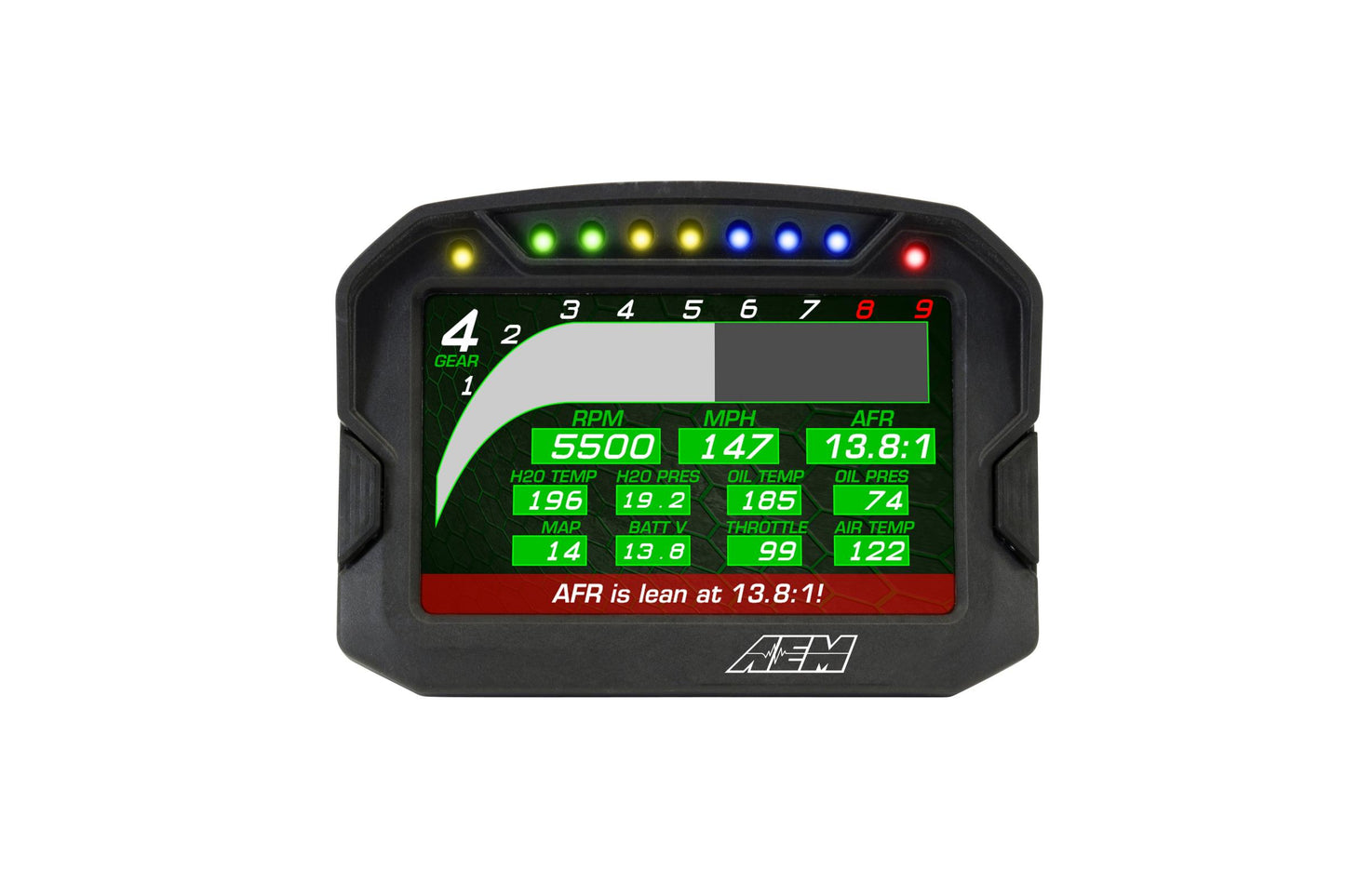 CD-5G Carbon Non-Logging Display with Internal GPS 5-inch diagonal screen, carbon fiber composite enclosure, GPS antenna and wiring harness included AEM Electronics-15