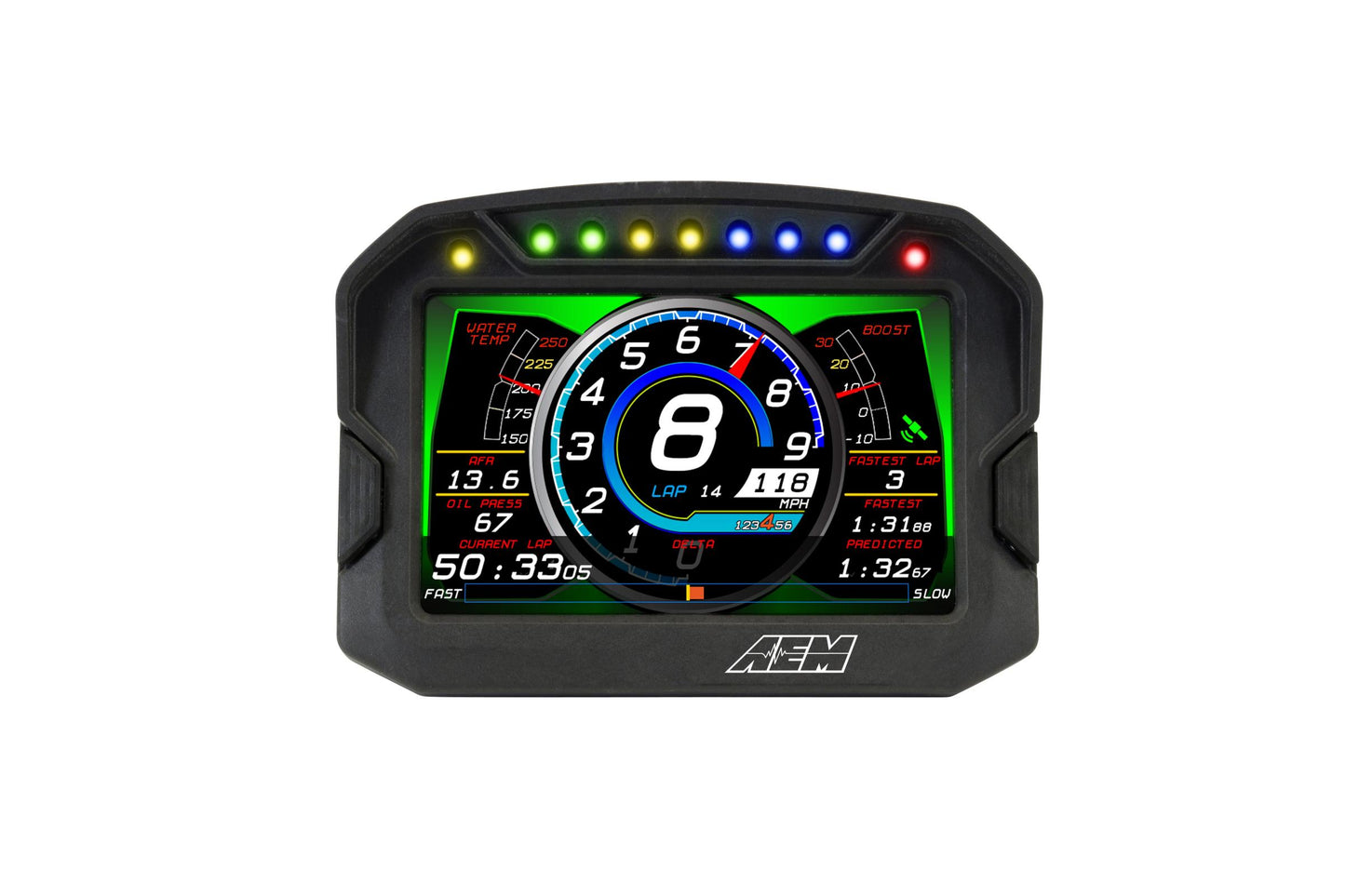 CD-5G Carbon Non-Logging Display with Internal GPS 5-inch diagonal screen, carbon fiber composite enclosure, GPS antenna and wiring harness included AEM Electronics-29