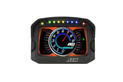 CD-5G Carbon Non-Logging Display with Internal GPS 5-inch diagonal screen, carbon fiber composite enclosure, GPS antenna and wiring harness included AEM Electronics-30
