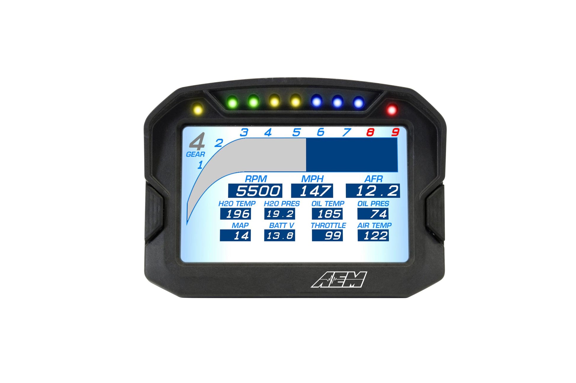 CD-5LG Carbon Logging Display with Internal GPS 5-inch diagonal screen, carbon fiber composite enclosure, GPS antenna and wiring harness included AEM Electronics-27