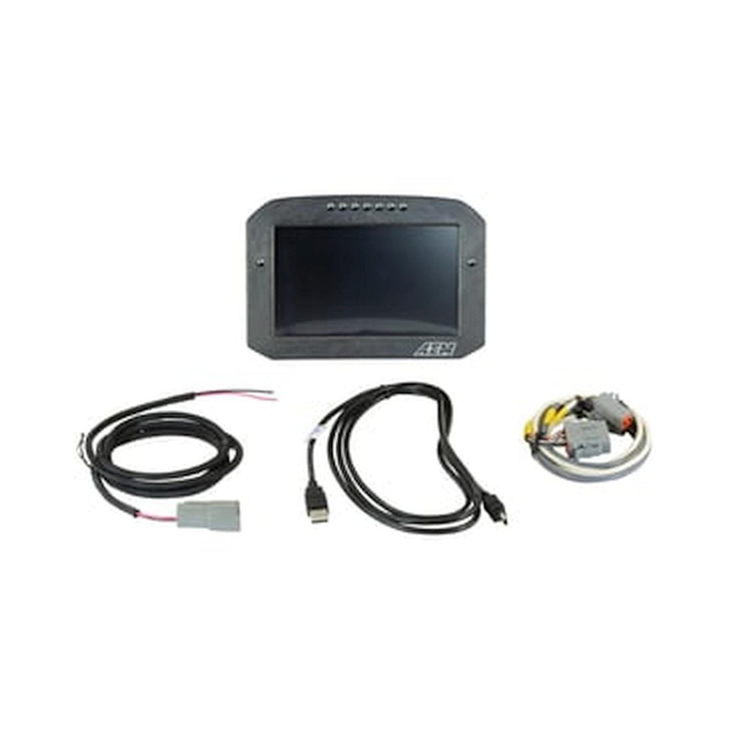 CD-7F Carbon Flat Panel Non-Logging Non-GPS Display 7 Inch Diagonal Screen Wiring Harness Included AEM Electronics-7