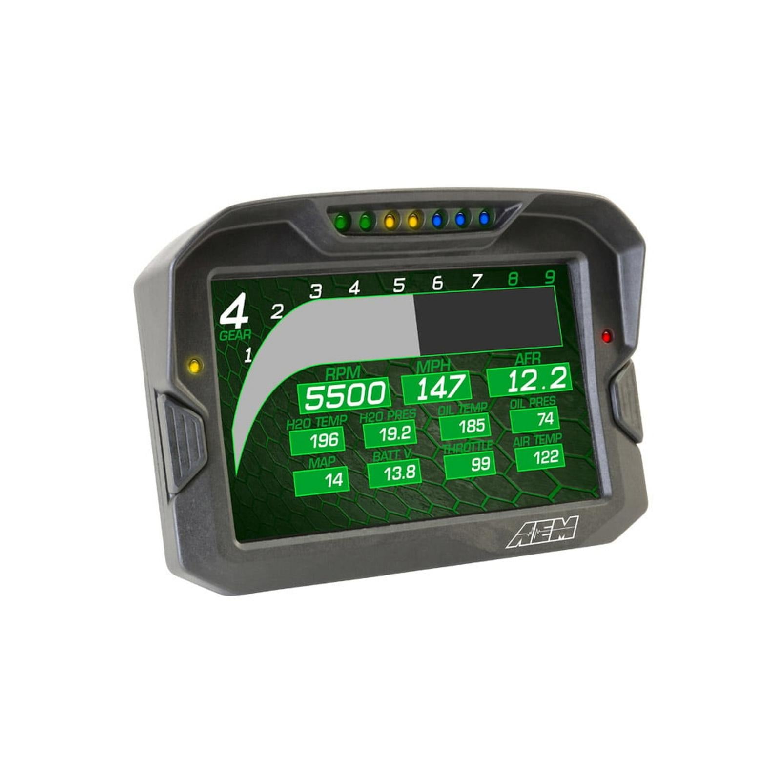 CD-7 Carbon Non-Logging/ Non-GPS Display 7-inch diagonal screen, carbon fiber enclosure, wiring harness included AEM Electronics-5