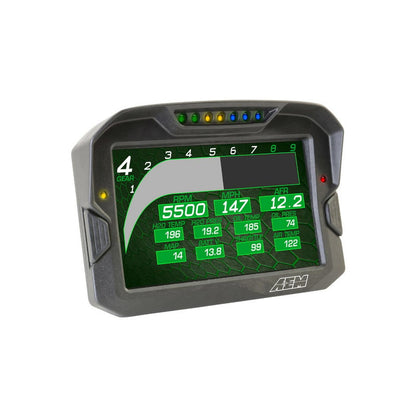 CD-7 Carbon Non-Logging/ Non-GPS Display 7-inch diagonal screen, carbon fiber enclosure, wiring harness included AEM Electronics-5