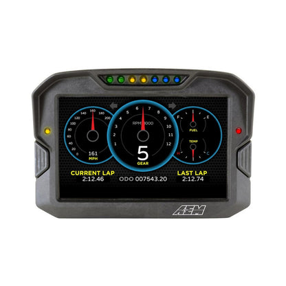 CD-7 Carbon Non-Logging/ Non-GPS Display 7-inch diagonal screen, carbon fiber enclosure, wiring harness included AEM Electronics-8
