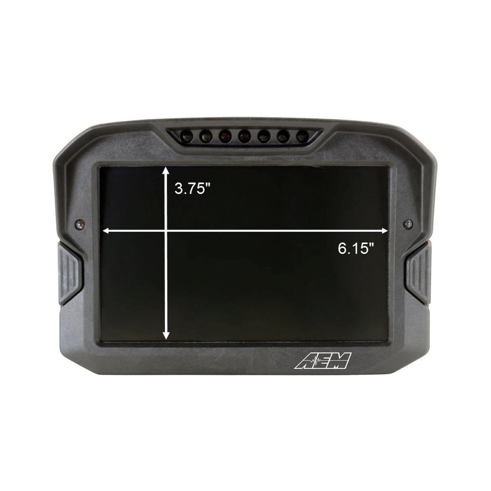 CD-7 Carbon Non-Logging/ Non-GPS Display 7-inch diagonal screen, carbon fiber enclosure, wiring harness included AEM Electronics-10