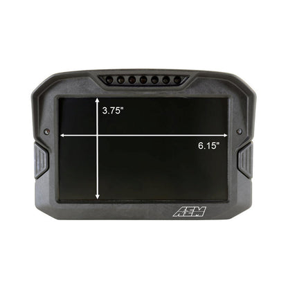 CD-7 Carbon Non-Logging/ Non-GPS Display 7-inch diagonal screen, carbon fiber enclosure, wiring harness included AEM Electronics-10