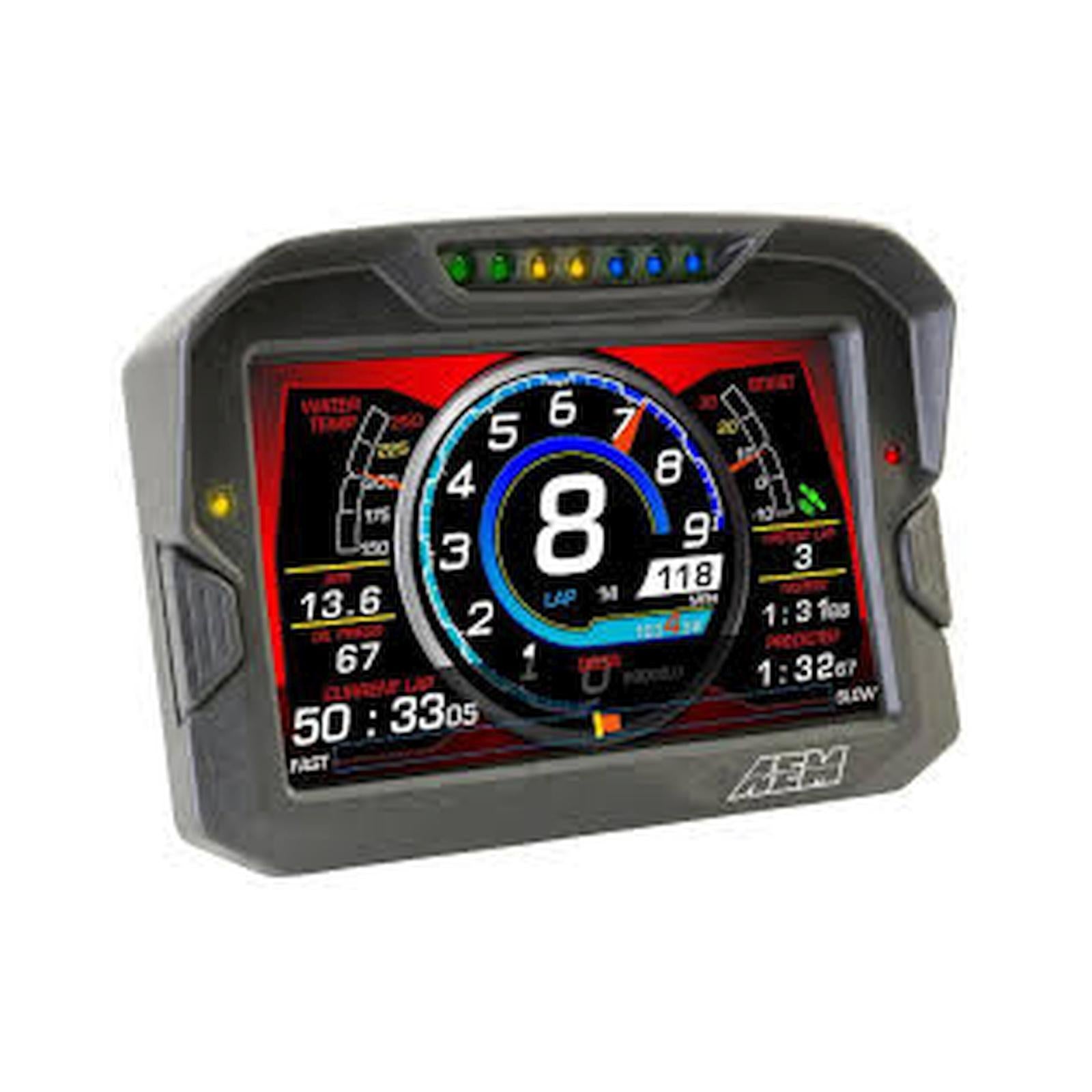 CD-7L Carbon Logging Display 7-inch diagonal screen, carbon fiber enclosure, wiring harness included AEM Electronics-1