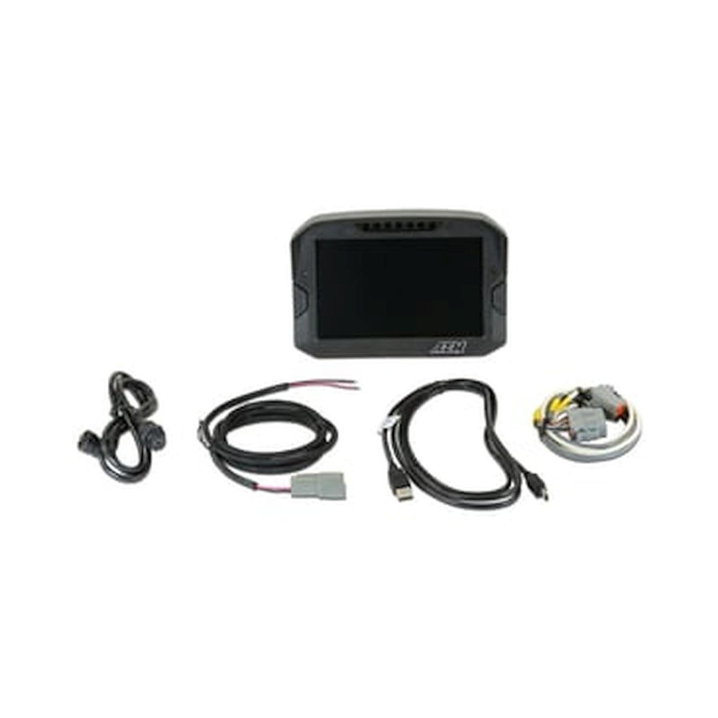 CD-7L Carbon Logging Display 7-inch diagonal screen, carbon fiber enclosure, wiring harness included AEM Electronics-2