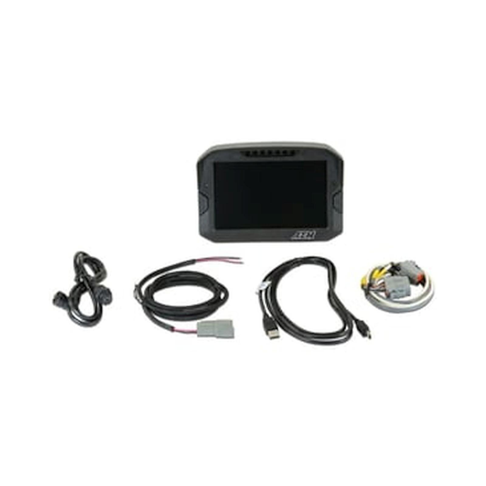 CD-7L Carbon Logging Display 7-inch diagonal screen, carbon fiber enclosure, wiring harness included AEM Electronics-2