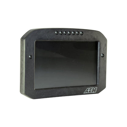CD-7FG Carbon Flat Panel Non-Logging Display 7-inch diagonal screen, carbon fiber enclosure, GPS antenna and wiring harness included, Does Not Include Buttons (See PN 30-3610) AEM Electronics-9
